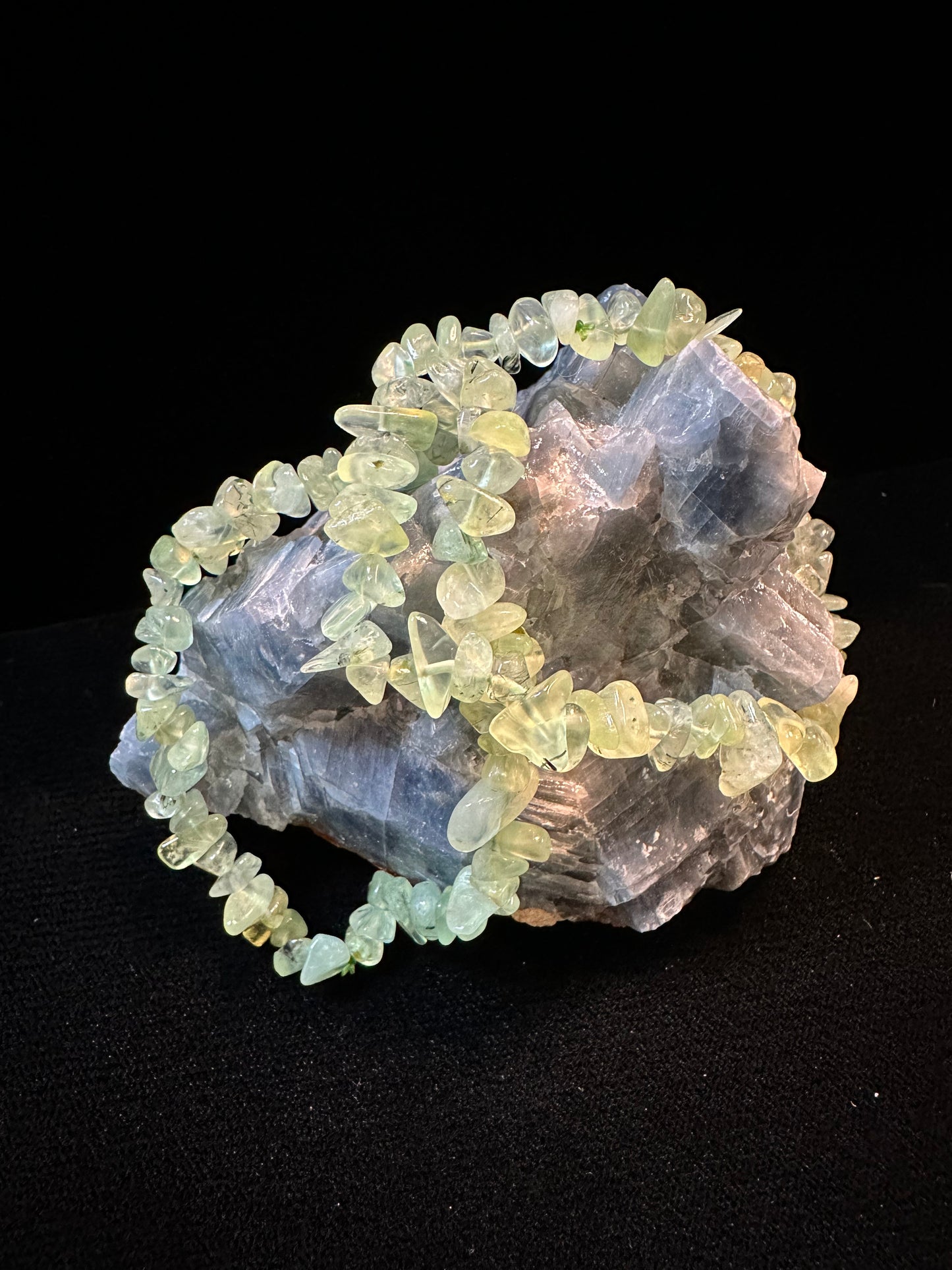 Prehenite Chip Bracelet