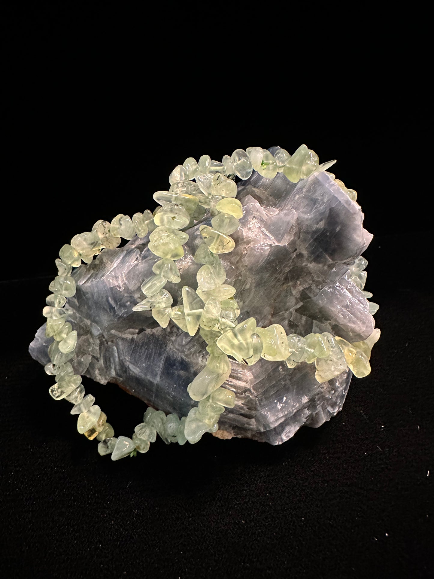 Prehenite Chip Bracelet