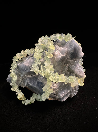 Prehenite Chip Bracelet