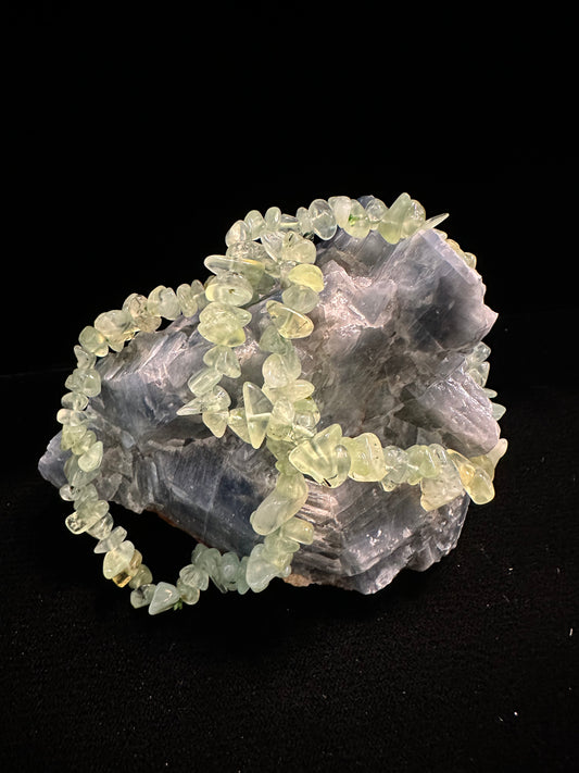 Prehenite Chip Bracelet