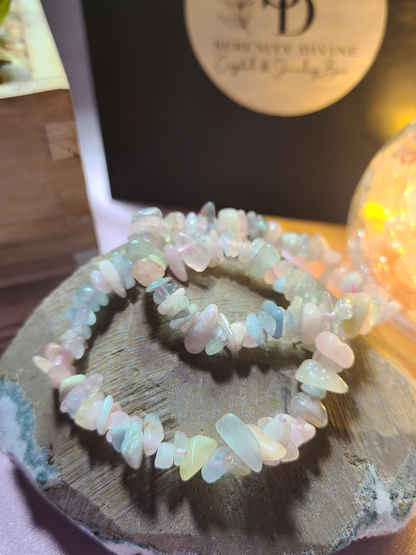 Morganite Chip Bracelet