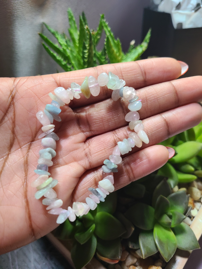 Morganite Chip Bracelet